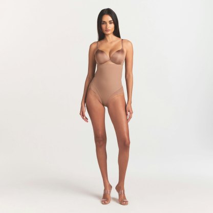 POWER MESH SHAPEWEAR CORE SCULPT HIGH-WAISTED BRIEF - SIENNA