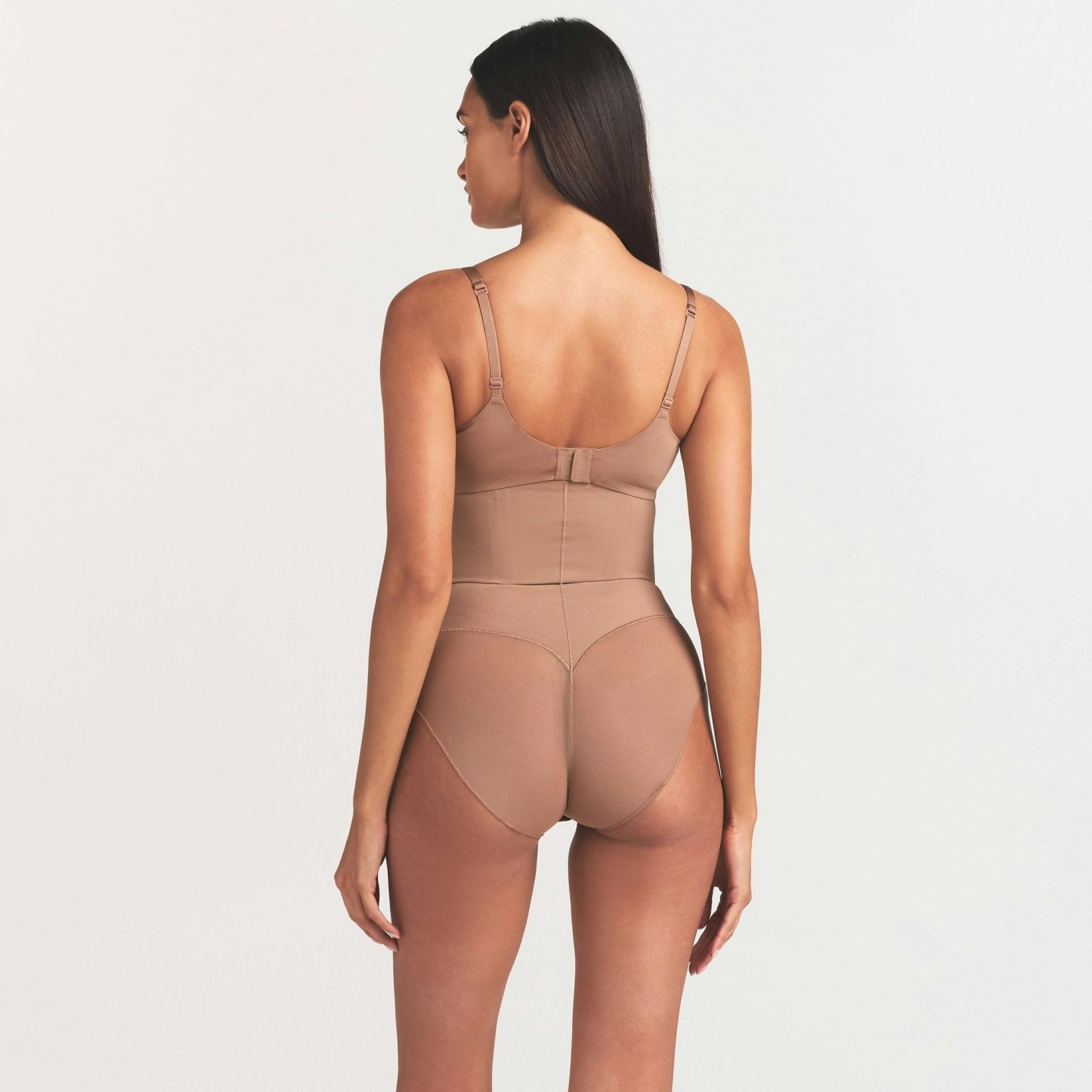 POWER MESH SHAPEWEAR CORE SCULPT HIGH-WAISTED BRIEF - SIENNA