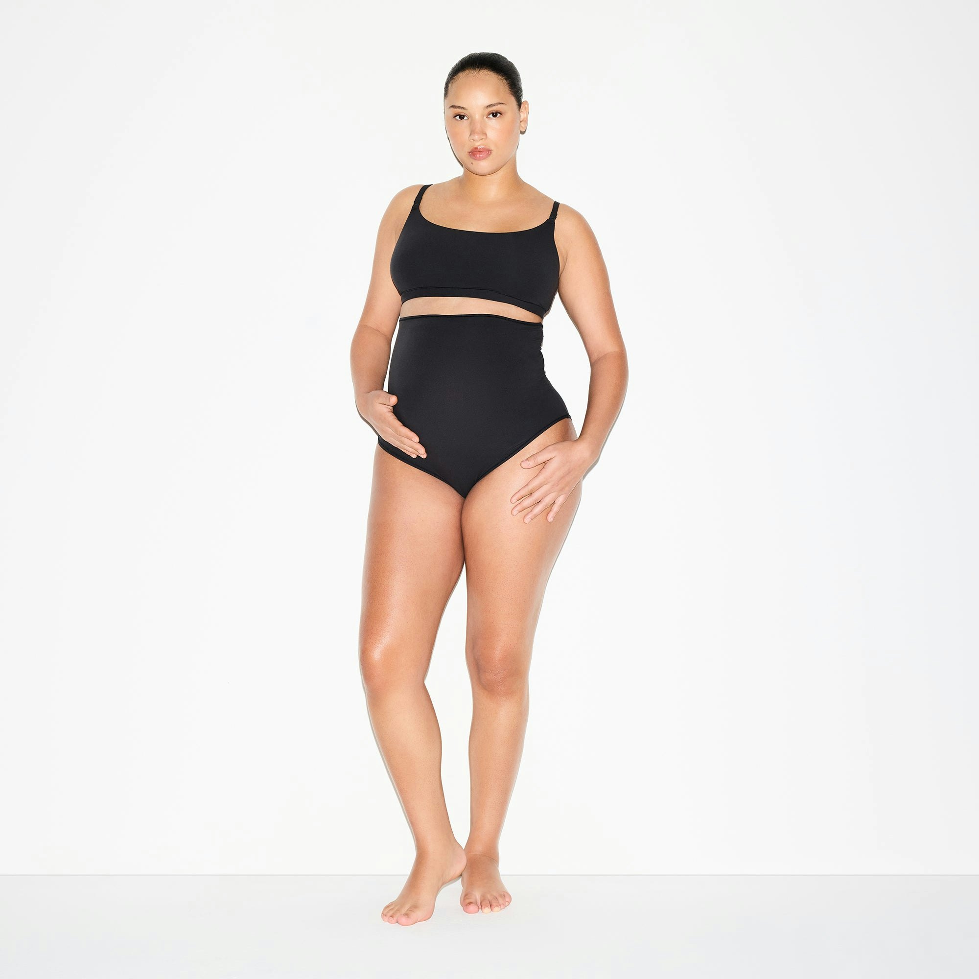 FITS EVERYBODY MATERNITY HIGH-WAISTED BRIEF 5-PACK - ONYX