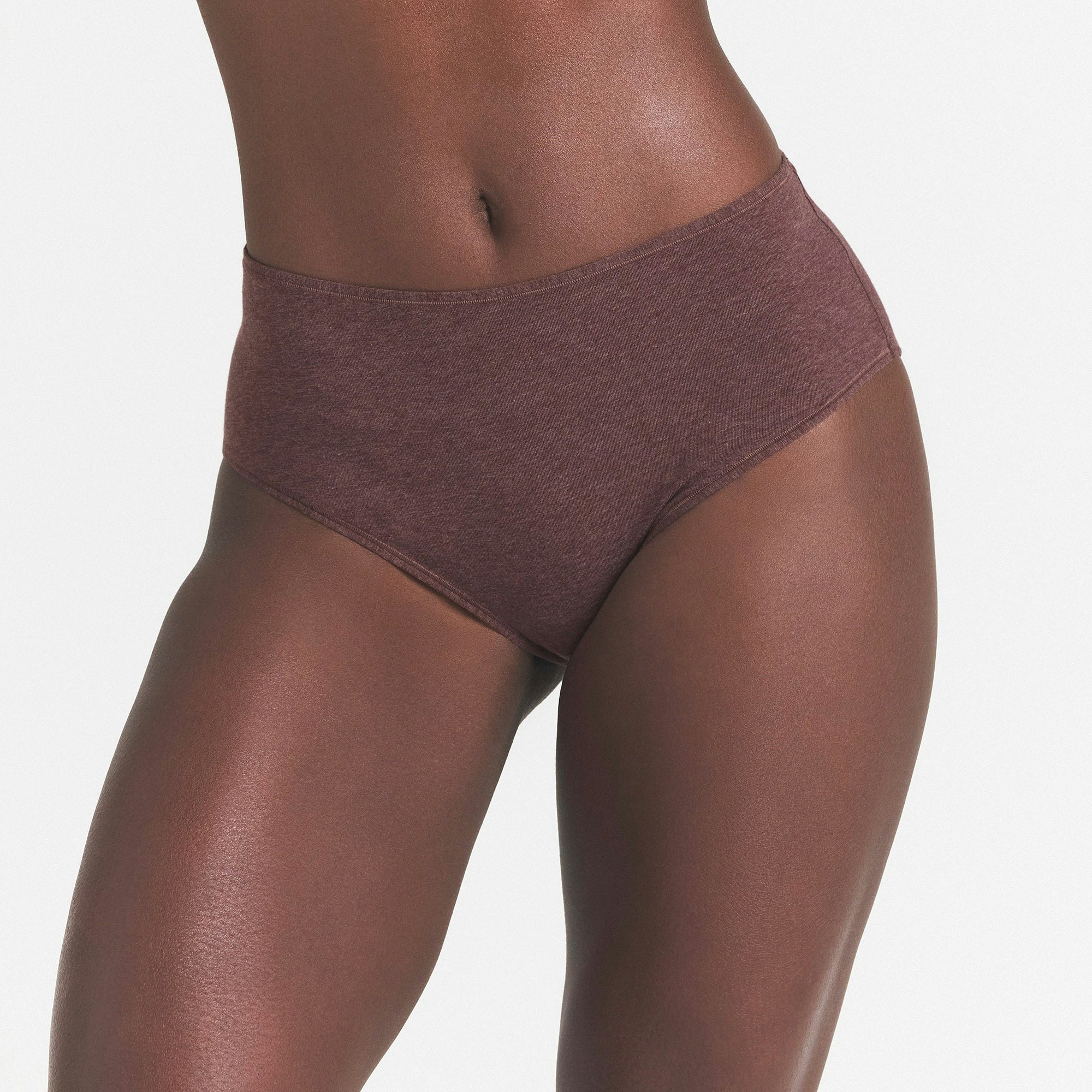 EVERYDAY COTTON BRIEF - COCOA HEATHER