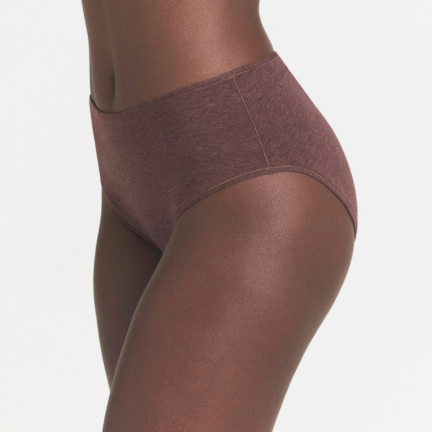EVERYDAY COTTON BRIEF - COCOA HEATHER