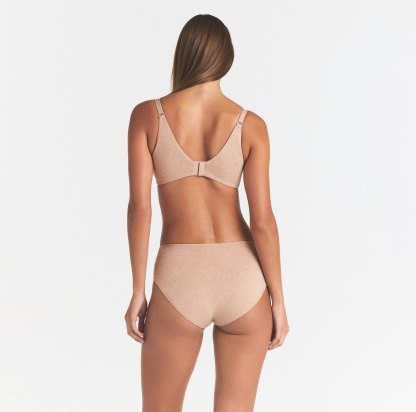 EVERYDAY COTTON BRIEF - CLAY HEATHER