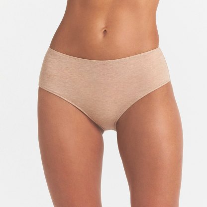 EVERYDAY COTTON BRIEF - CLAY HEATHER