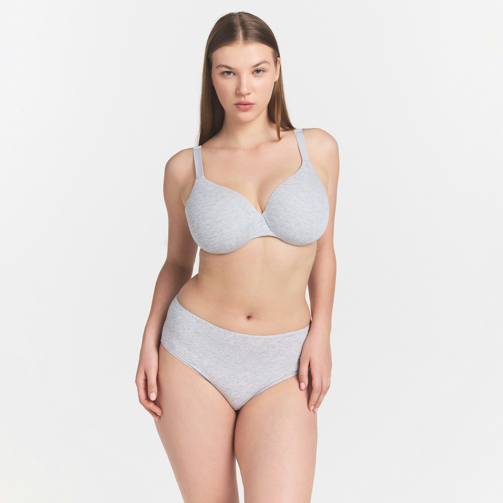 EVERYDAY COTTON BRIEF - LIGHT HEATHER GREY