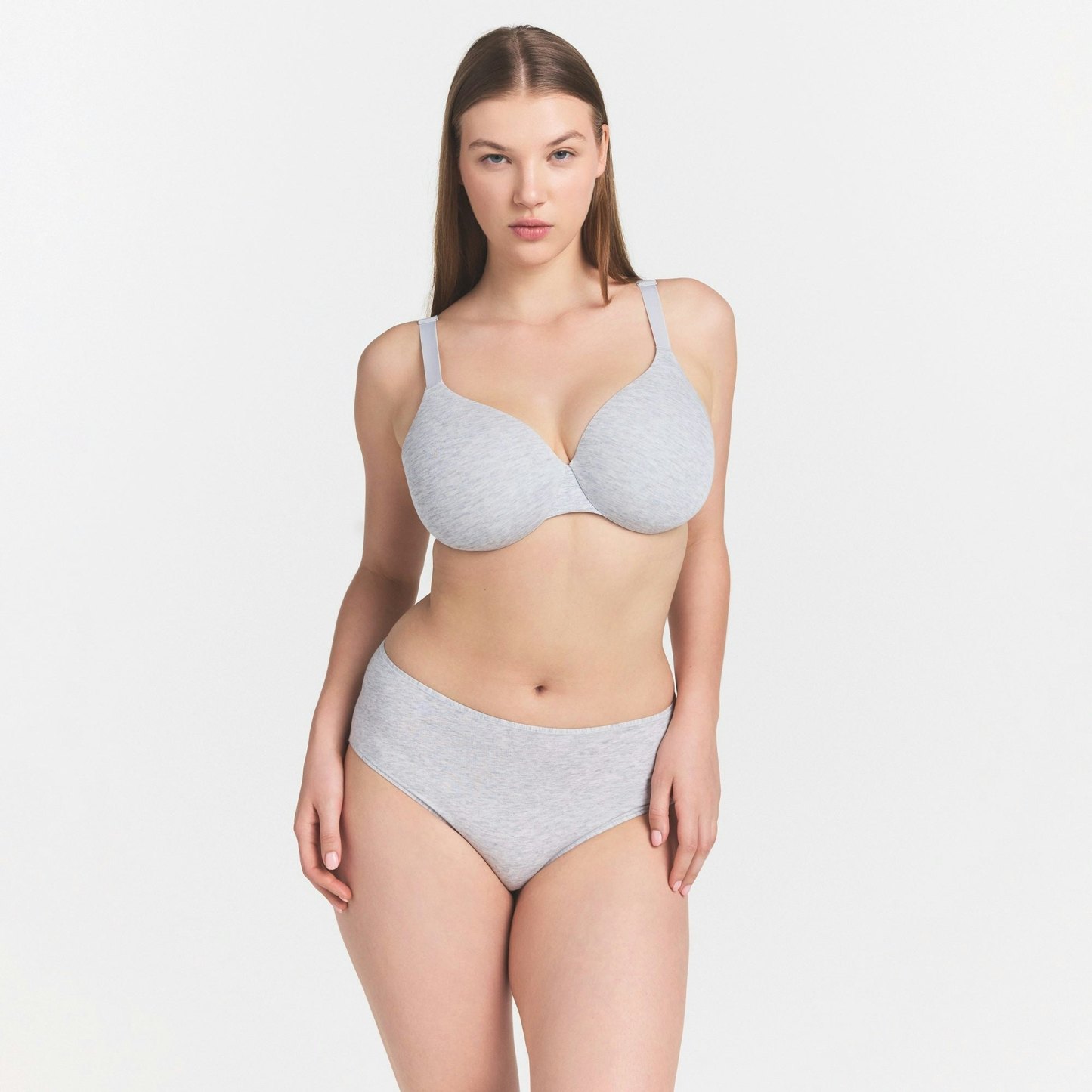 EVERYDAY COTTON BRIEF - LIGHT HEATHER GREY
