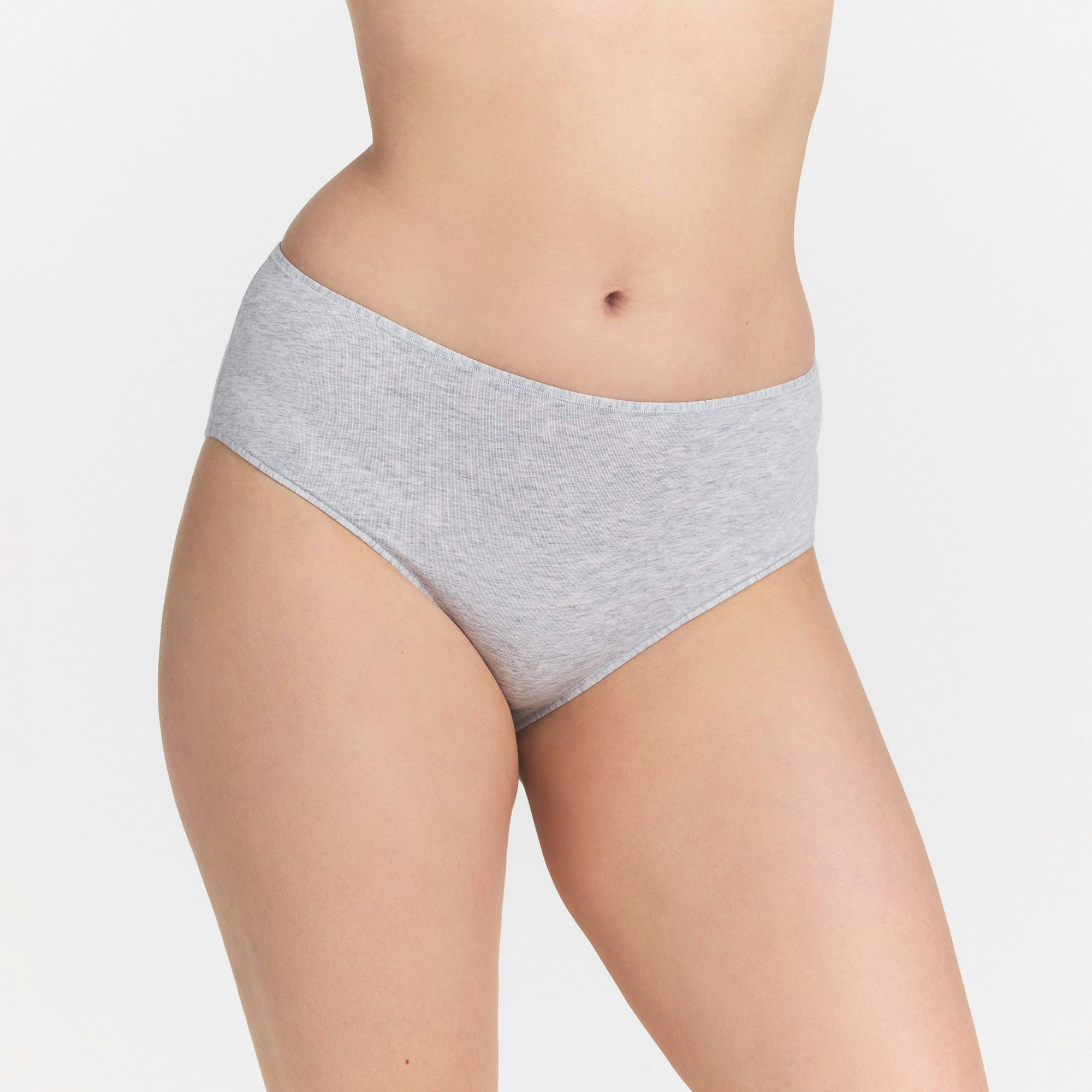 EVERYDAY COTTON BRIEF - LIGHT HEATHER GREY