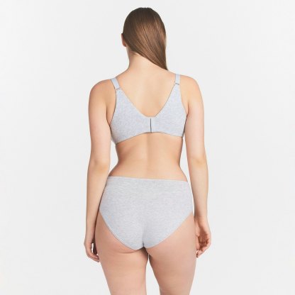 EVERYDAY COTTON BRIEF - LIGHT HEATHER GREY
