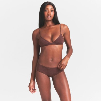 EVERYDAY COTTON HIPSTER - COCOA HEATHER