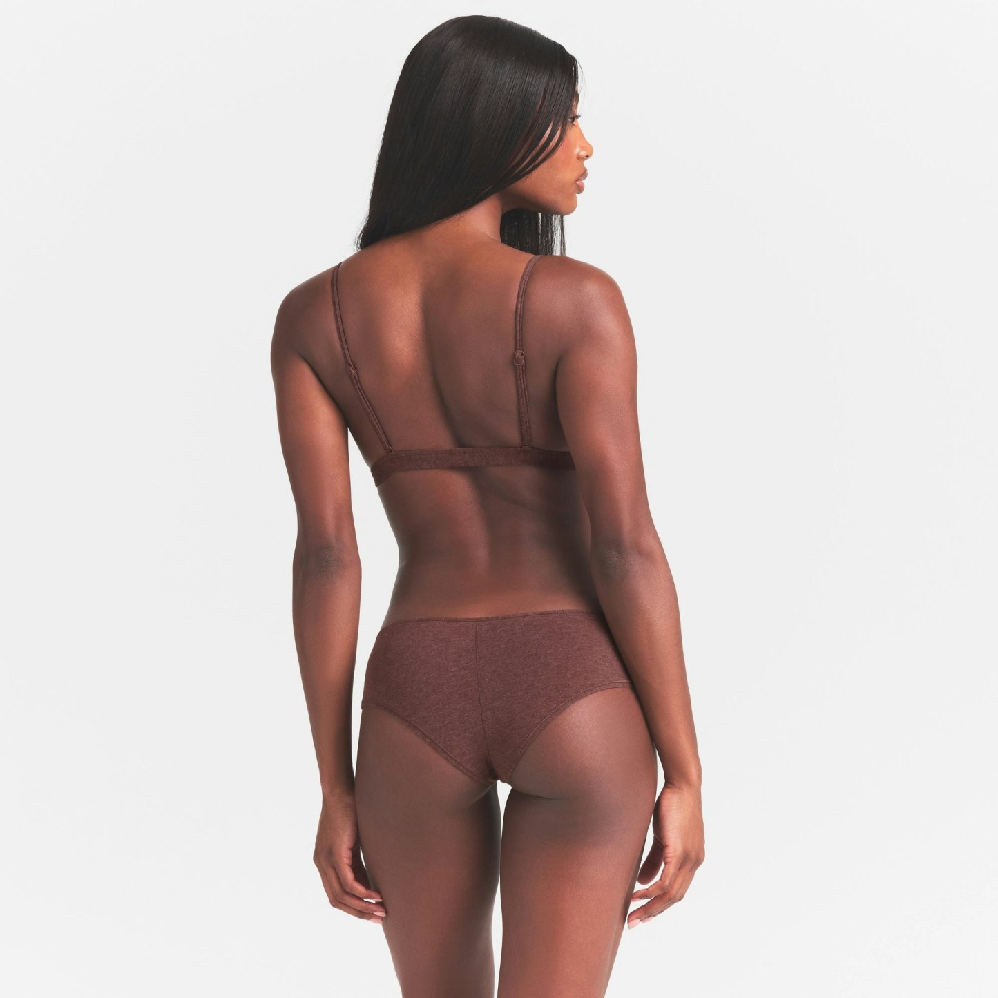 EVERYDAY COTTON HIPSTER - COCOA HEATHER