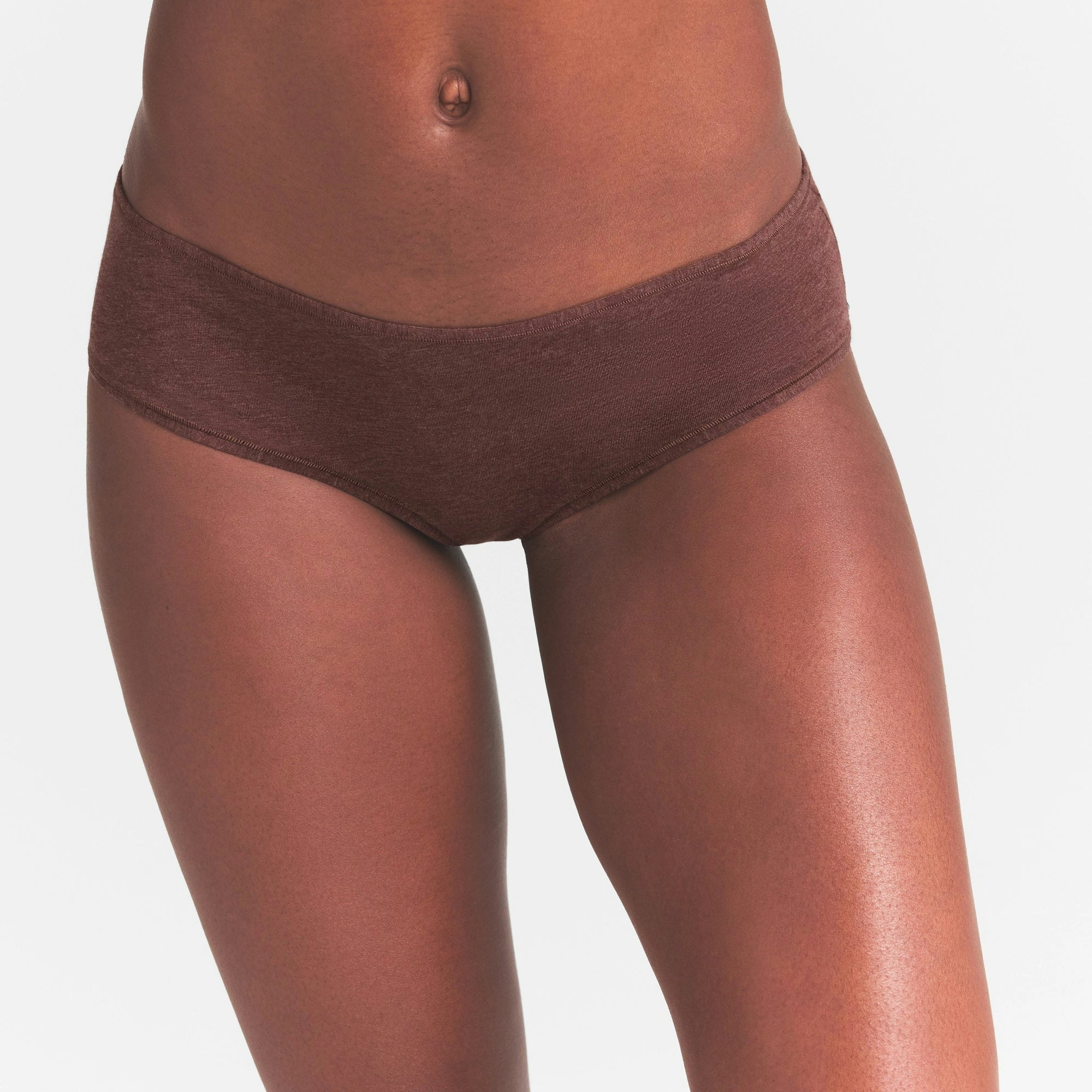 EVERYDAY COTTON HIPSTER - COCOA HEATHER