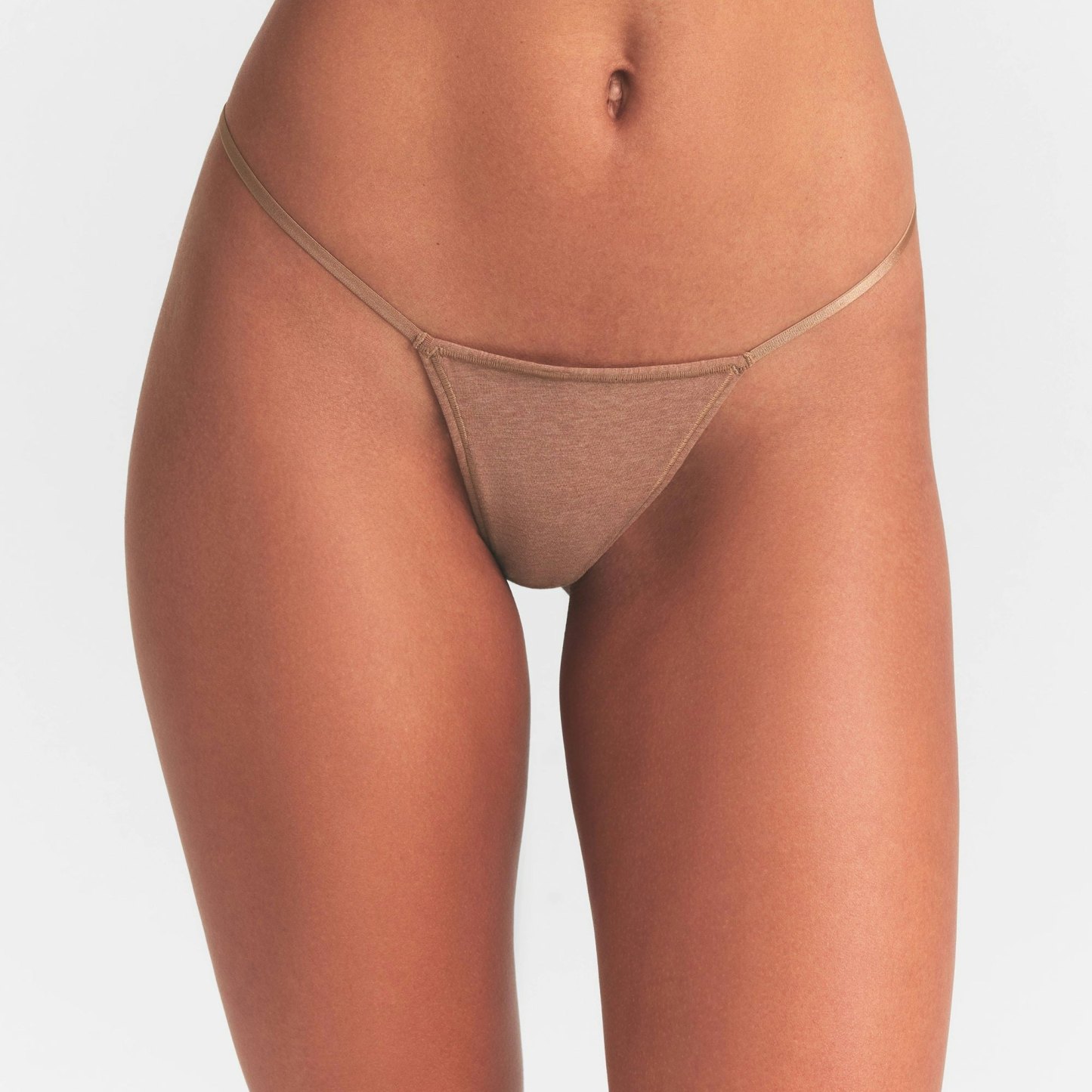 EVERYDAY COTTON STRING THONG - SIENNA HEATHER
