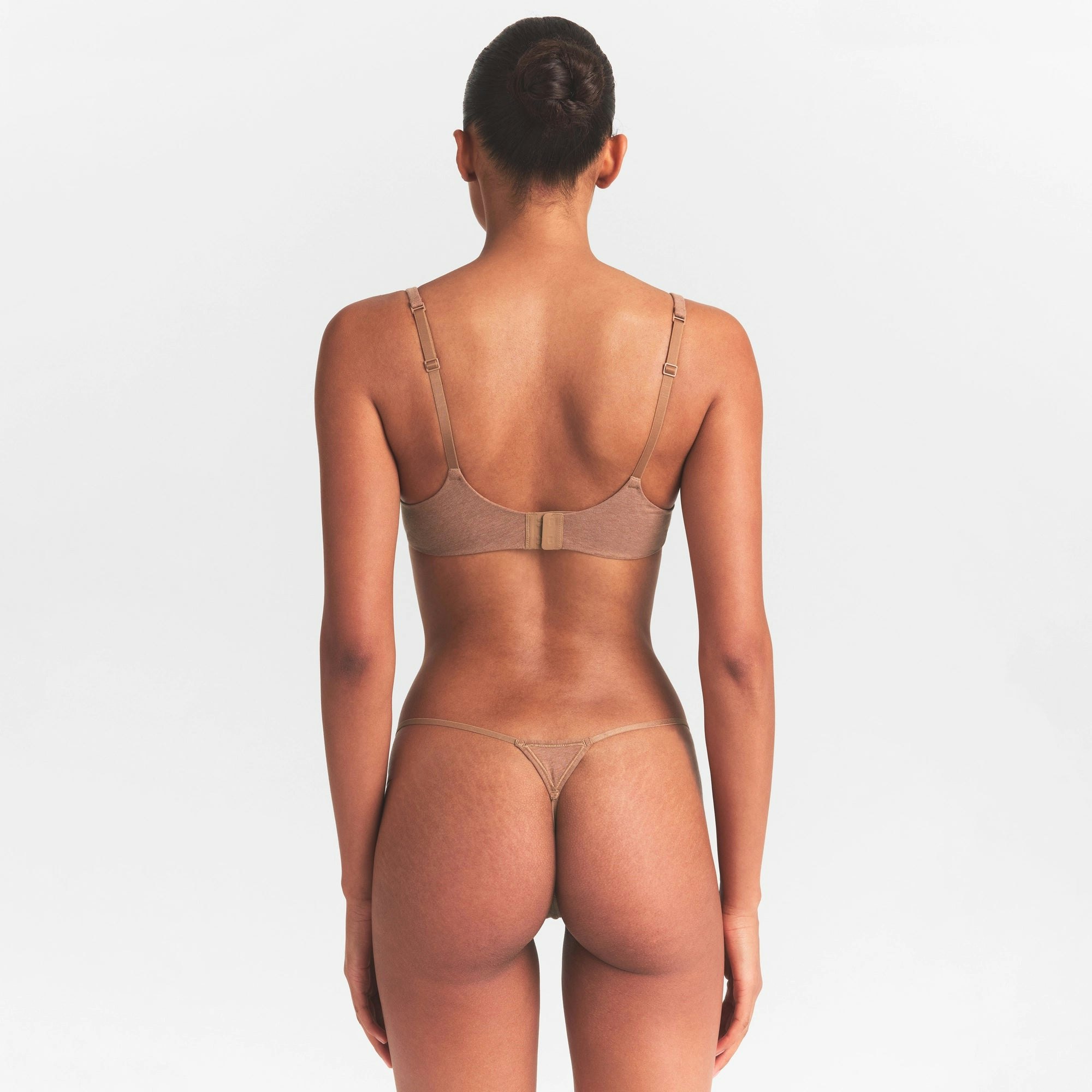 EVERYDAY COTTON STRING THONG - SIENNA HEATHER