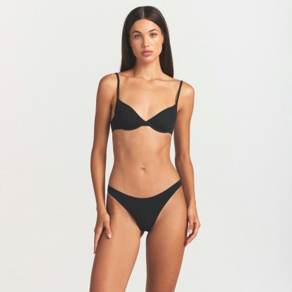 EVERYDAY COTTON THONG - ONYX