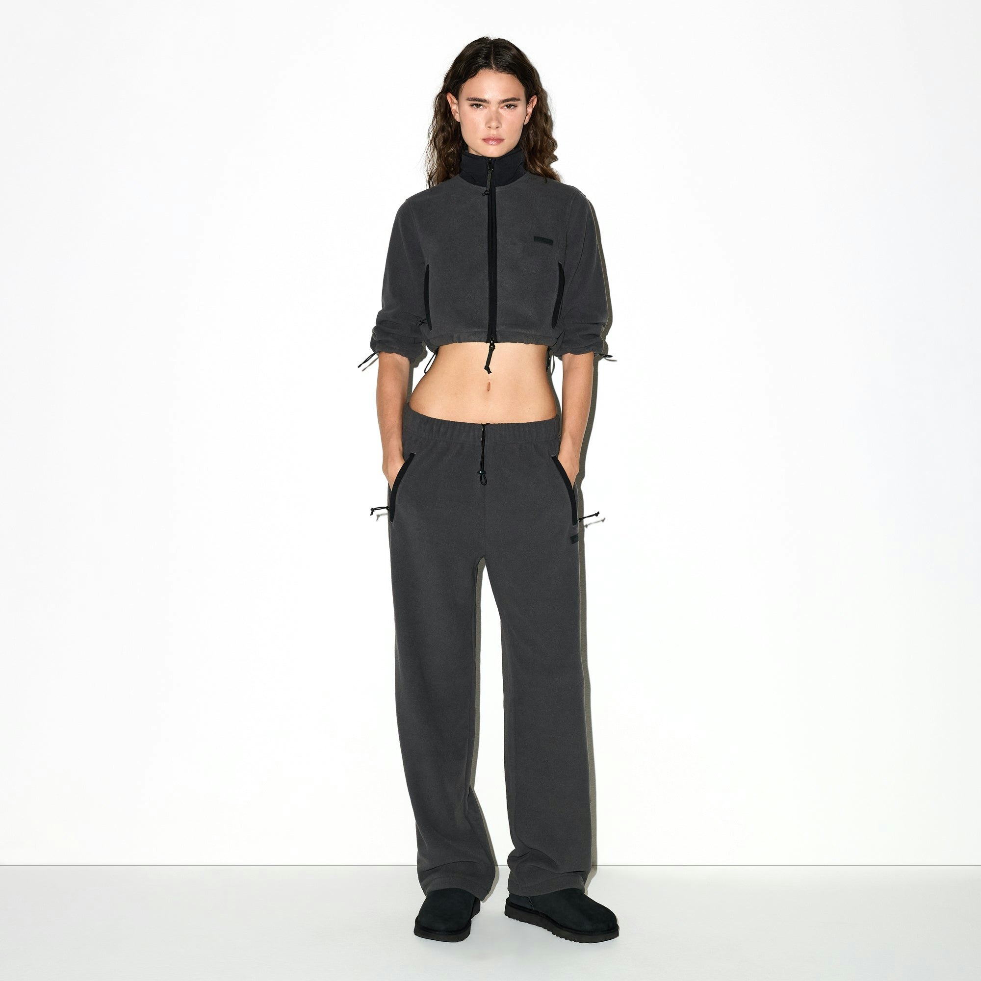 OUTDOOR FLEECE STRAIGHT LEG PANT - ASH - image 13