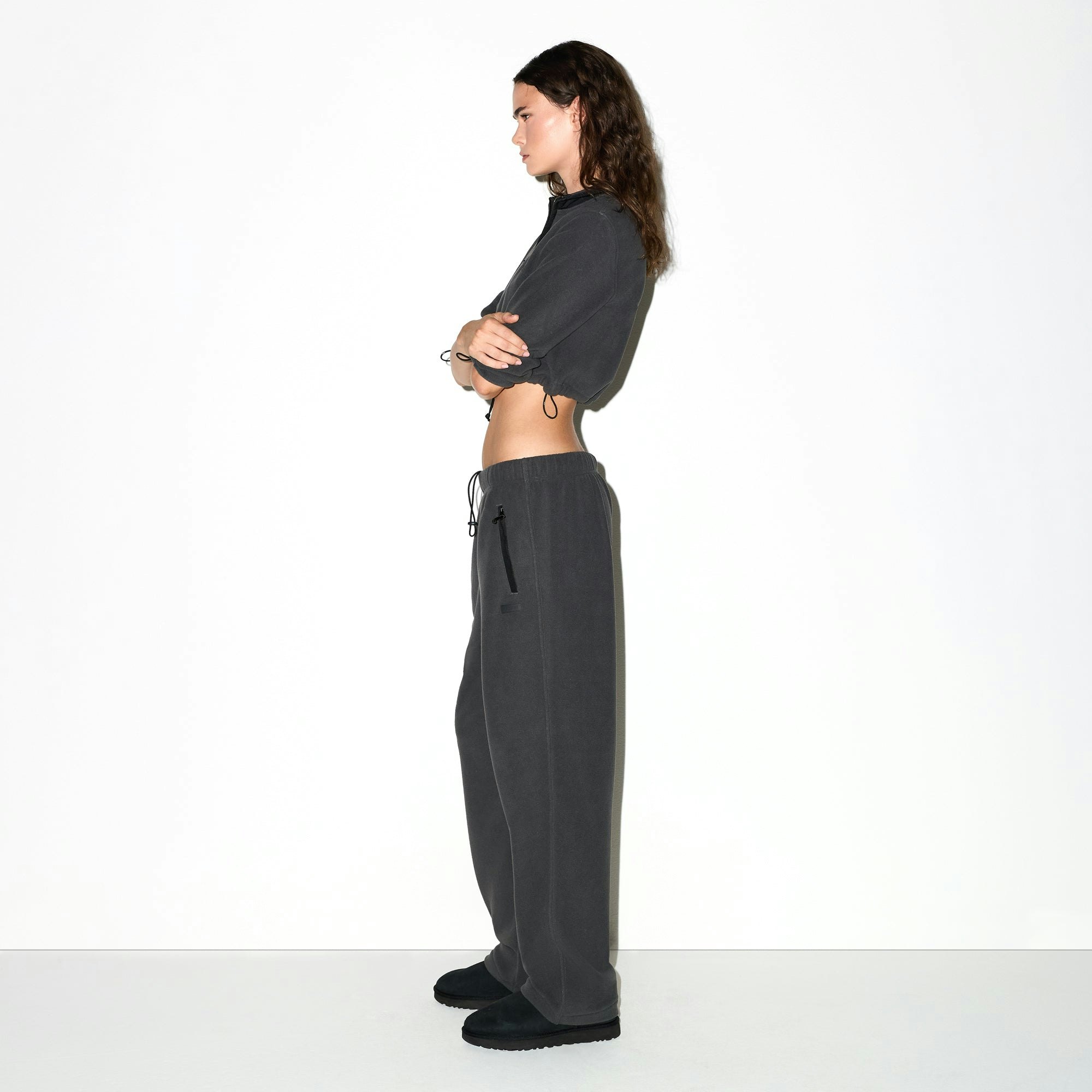 OUTDOOR FLEECE STRAIGHT LEG PANT - ASH - image 12