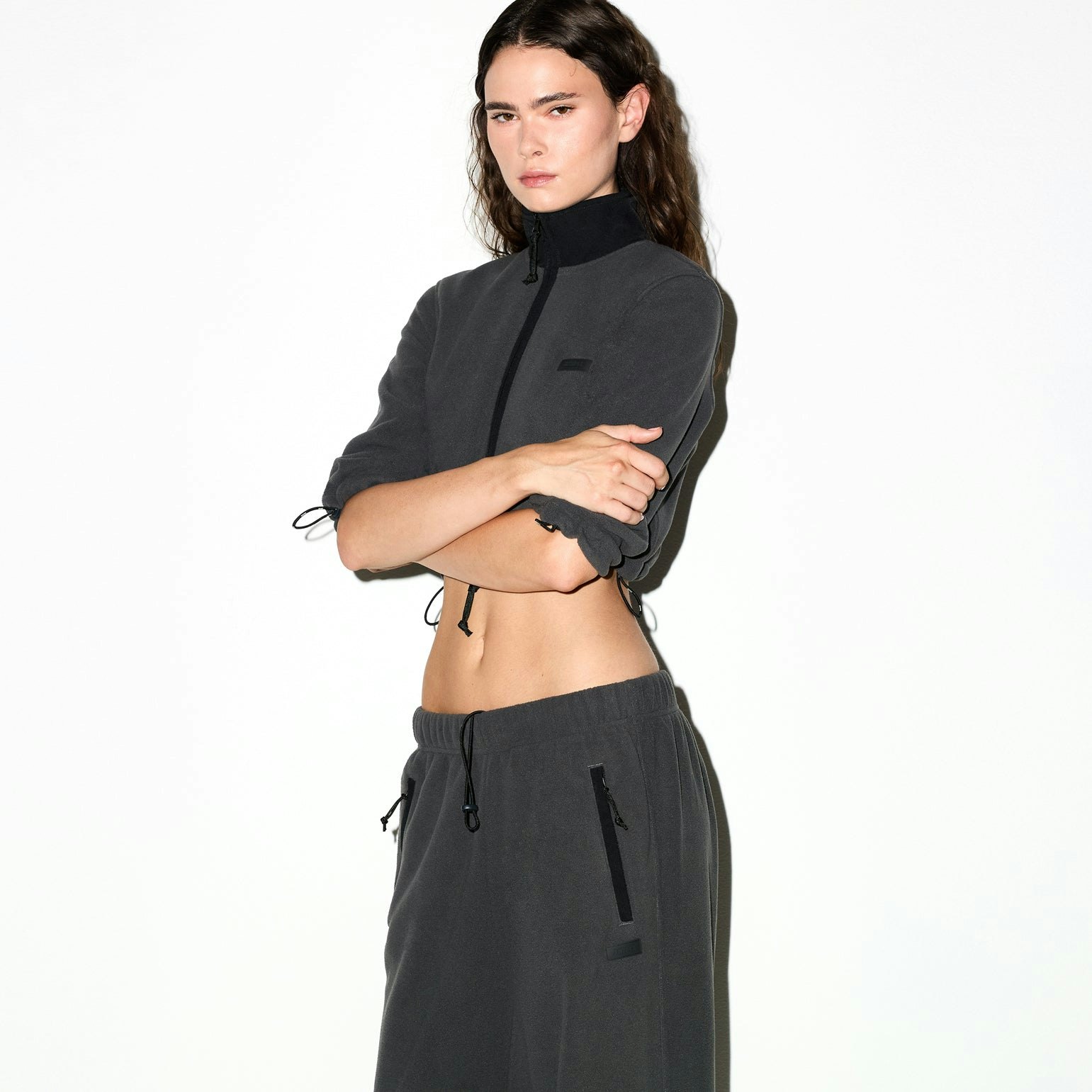 OUTDOOR FLEECE STRAIGHT LEG PANT - ASH - image 14