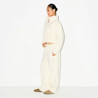 OUTDOOR FLEECE STRAIGHT LEG PANT - ECRU - image 2