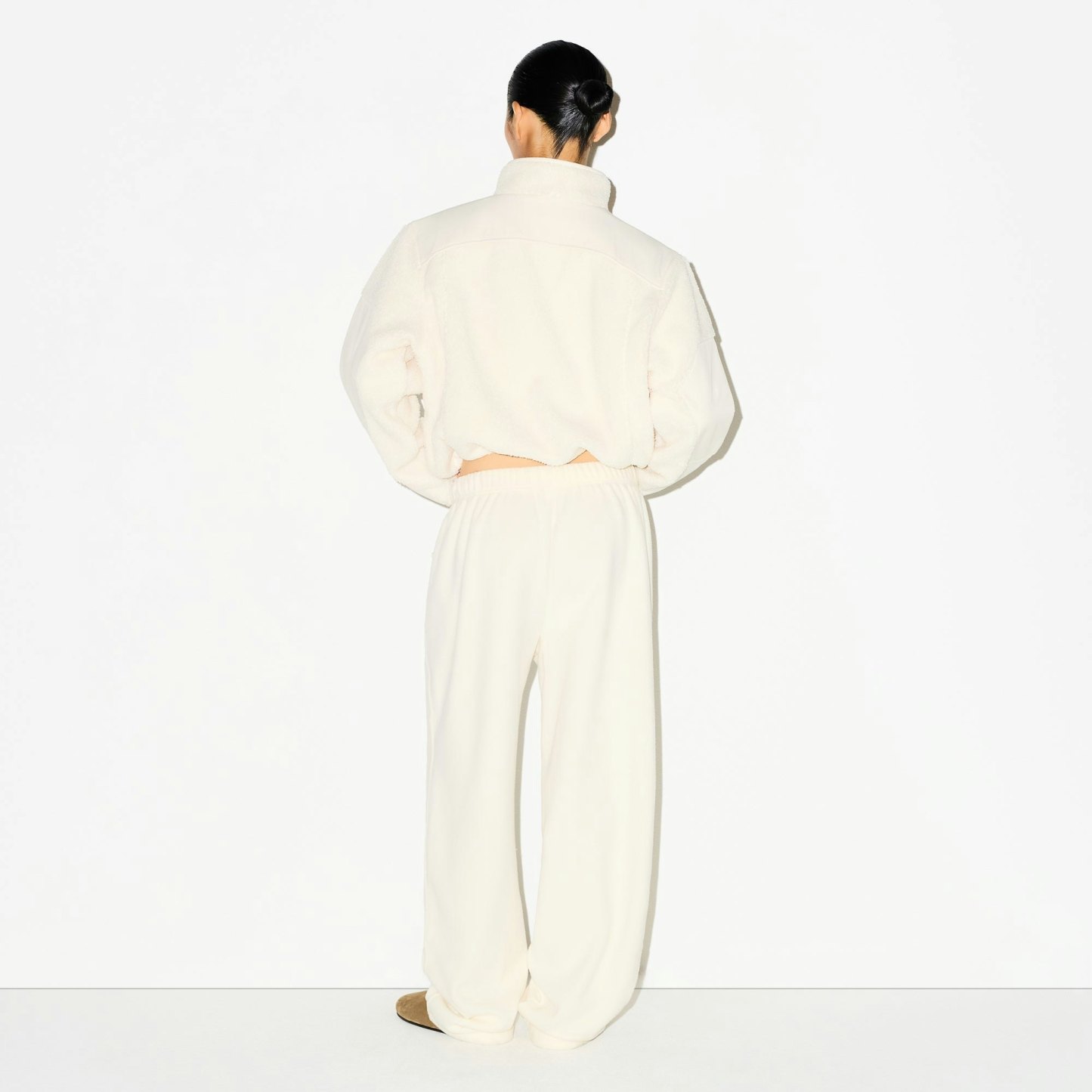 OUTDOOR FLEECE STRAIGHT LEG PANT - ECRU - image 4