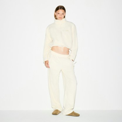 OUTDOOR FLEECE STRAIGHT LEG PANT - ECRU - image 5