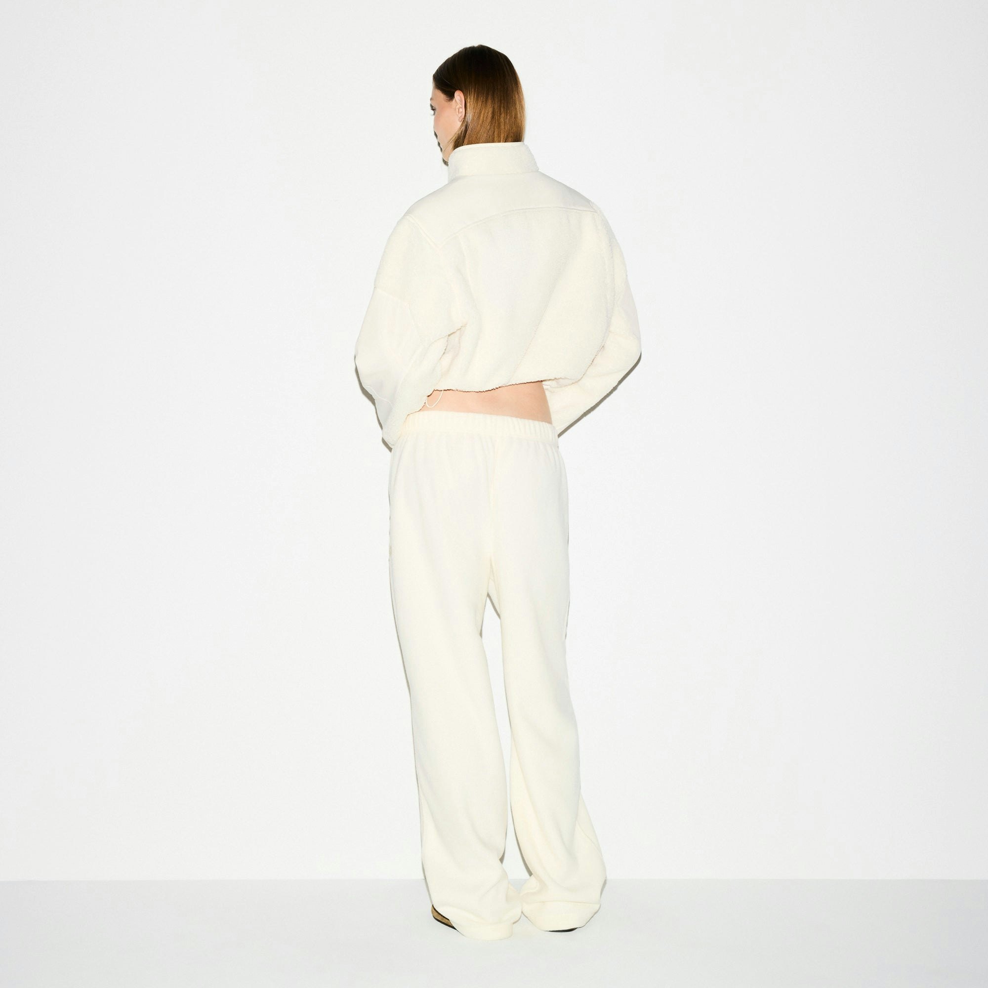 OUTDOOR FLEECE STRAIGHT LEG PANT - ECRU - image 8