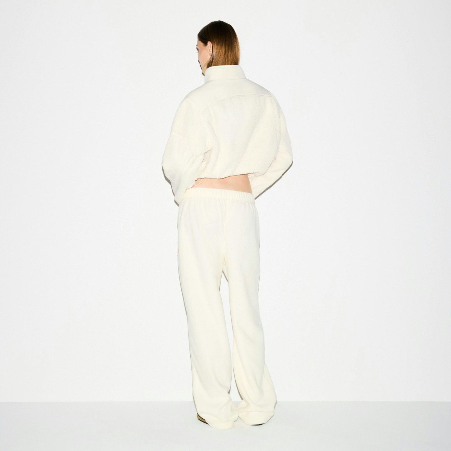 OUTDOOR FLEECE STRAIGHT LEG PANT - ECRU - image 8