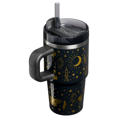 Stanley 1913 Halloween Quencher®  H2.0 Flowstate™ Tumbler | 20 OZ in Black Magic | Back View
