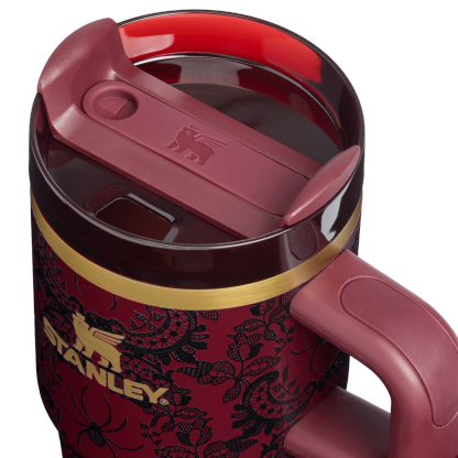 Stanley 1913 Halloween Quencher®  H2.0 Flowstate™ Tumbler | 20 OZ in Bordeaux Lace | Lid Detailed View