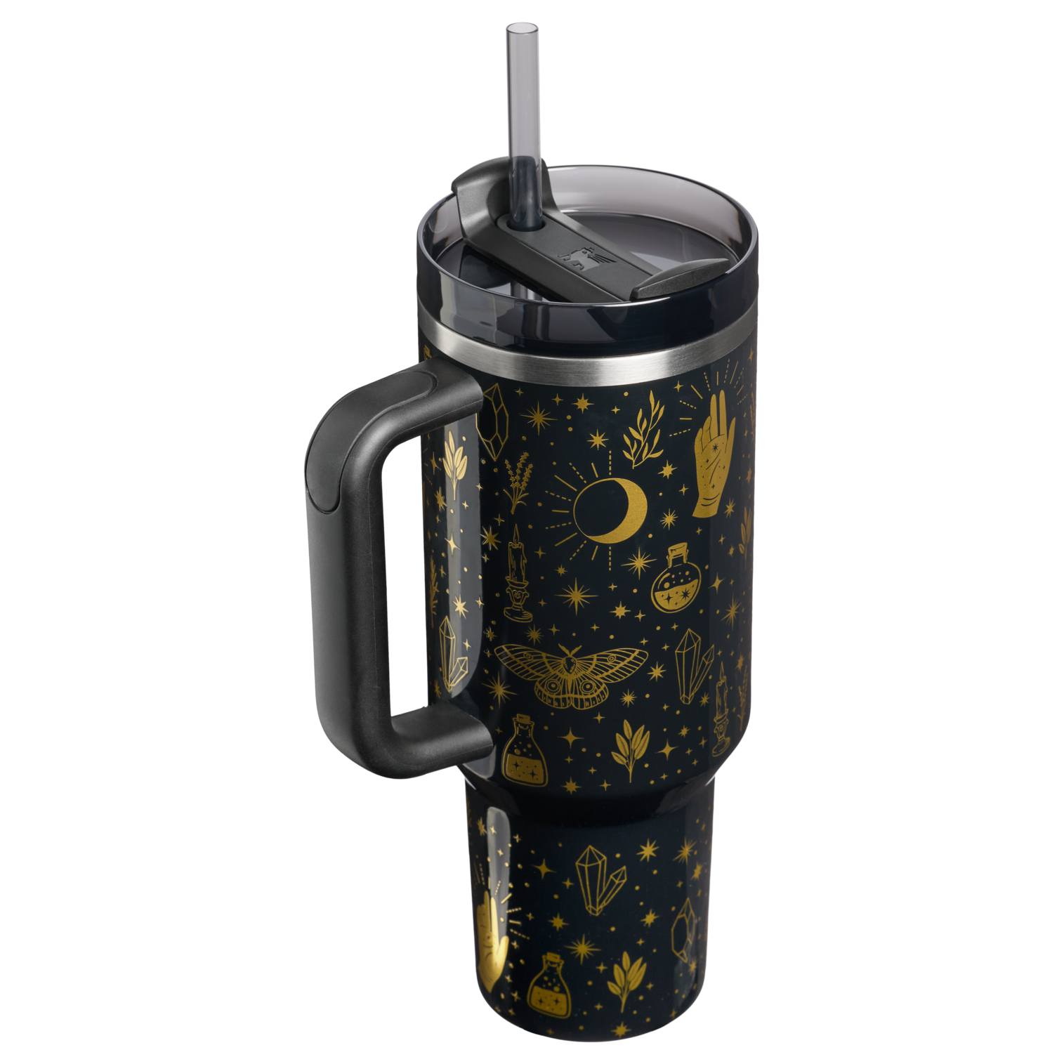 Stanley 1913 Halloween Quencher® H2.0 Flowstate™ Tumbler | 40 OZ in Black Magic | Back View