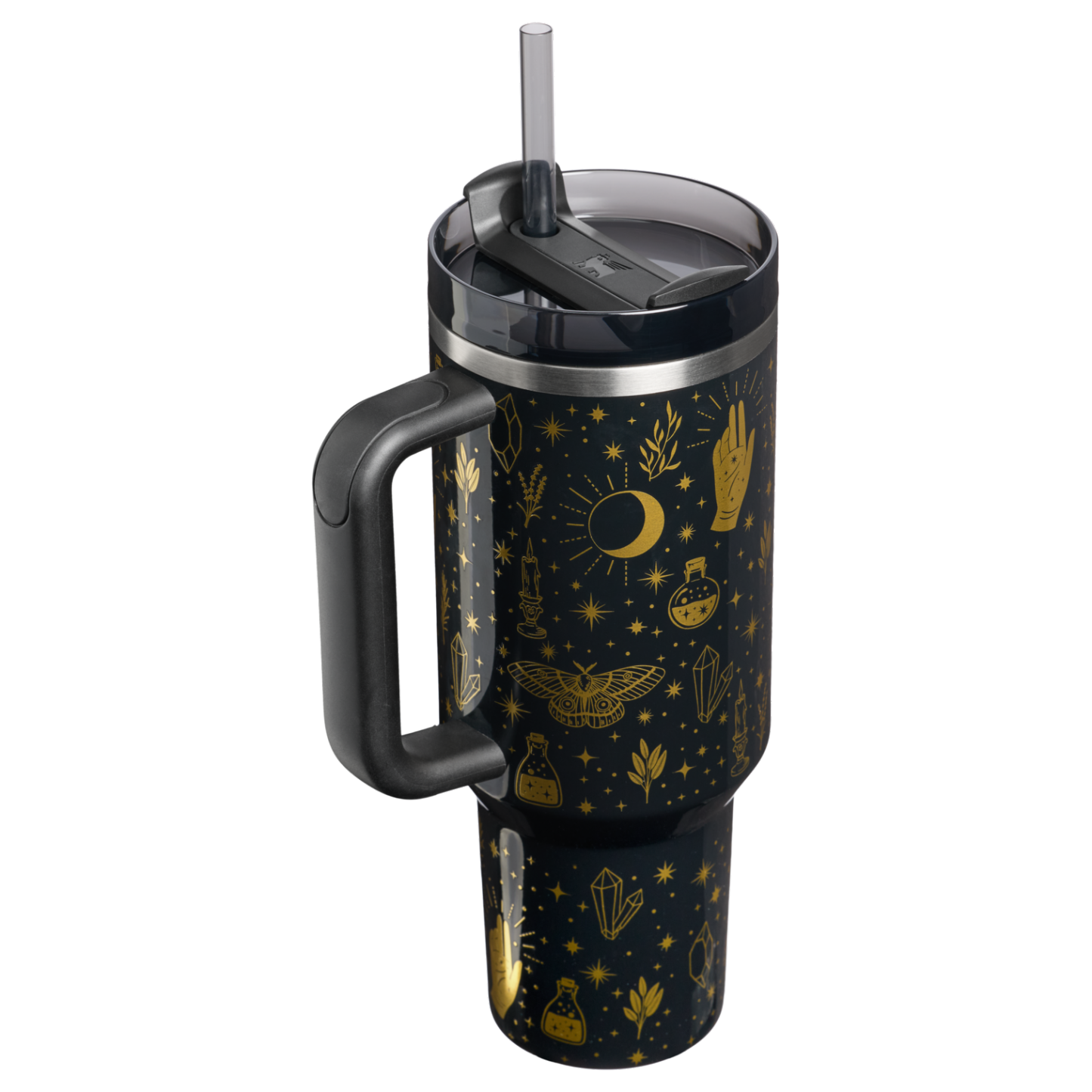 Stanley 1913 Halloween Quencher® H2.0 Flowstate™ Tumbler | 40 OZ in Black Magic | Back View