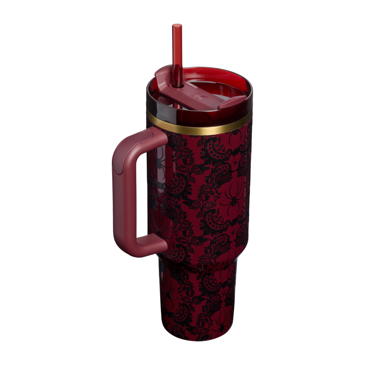 Stanley 1913 Halloween Quencher® H2.0 Flowstate™ Tumbler | 40 OZ in Bordeaux Lace | Back View