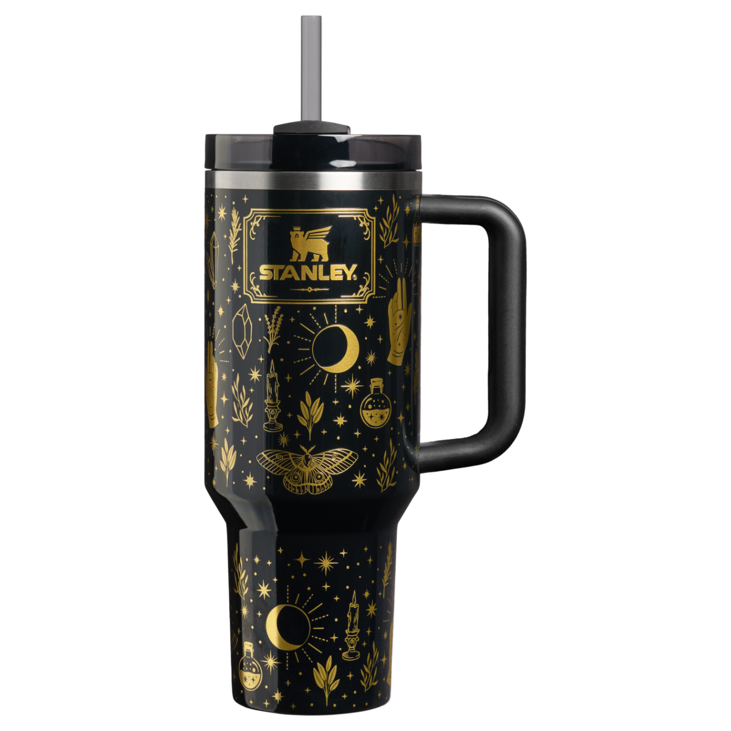 Stanley 1913 Halloween Quencher® H2.0 Flowstate™ Tumbler | 40 OZ in Black Magic | Front View