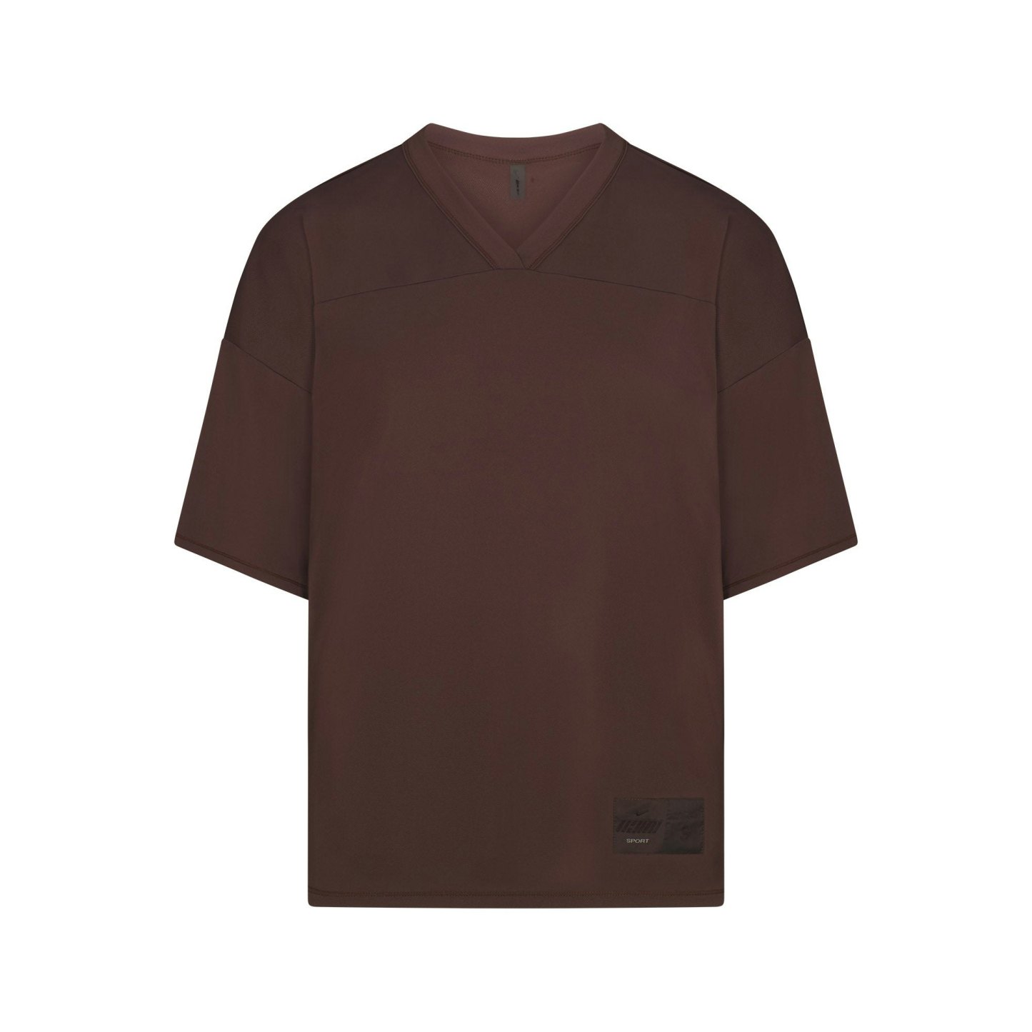 NikeSKIMS AIRY V-NECK OVERSIZED TOP - DARK SEPIA - image 15