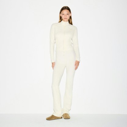 OUTDOOR FLEECE FITTED JACKET - ECRU - image 2