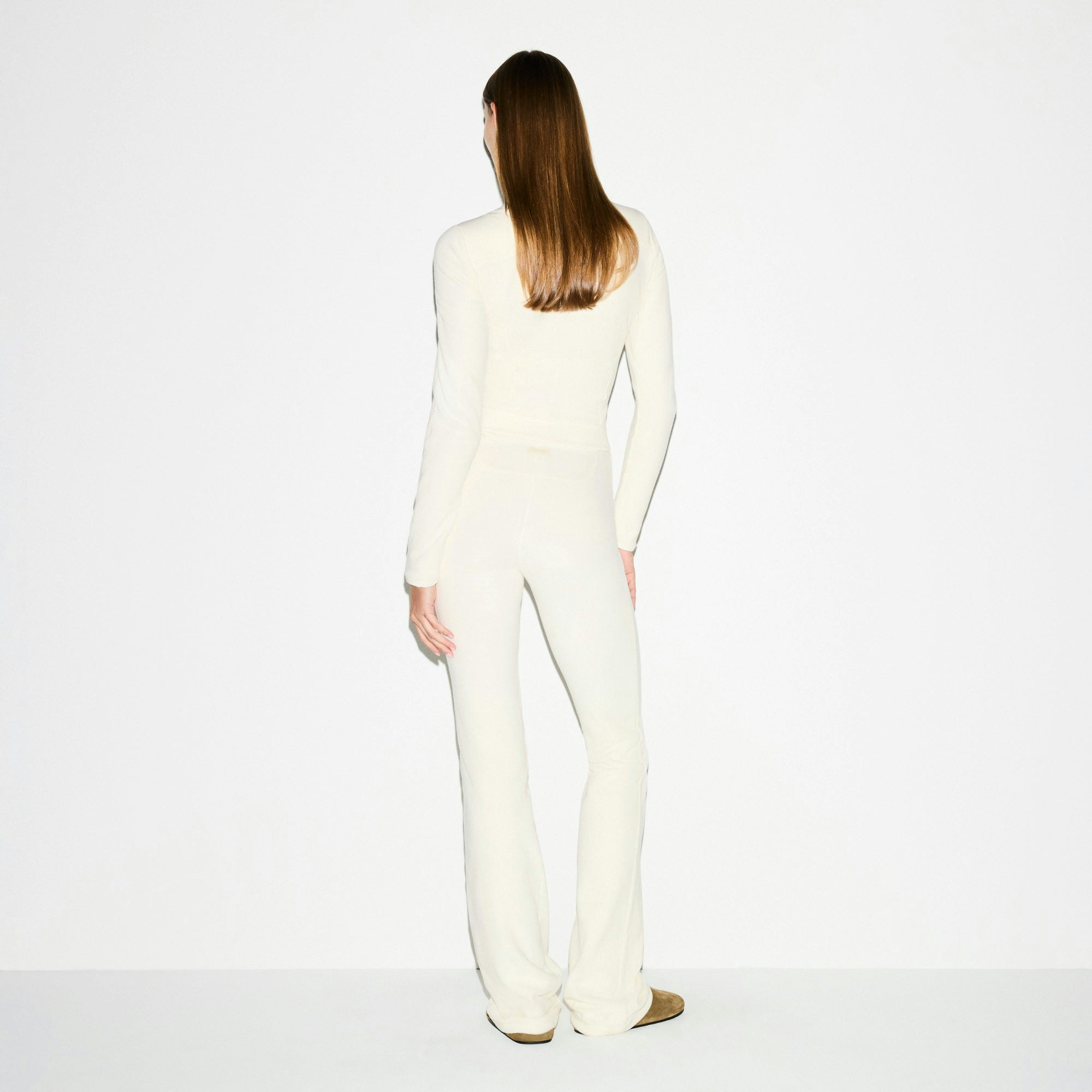 OUTDOOR FLEECE FITTED JACKET - ECRU - image 4