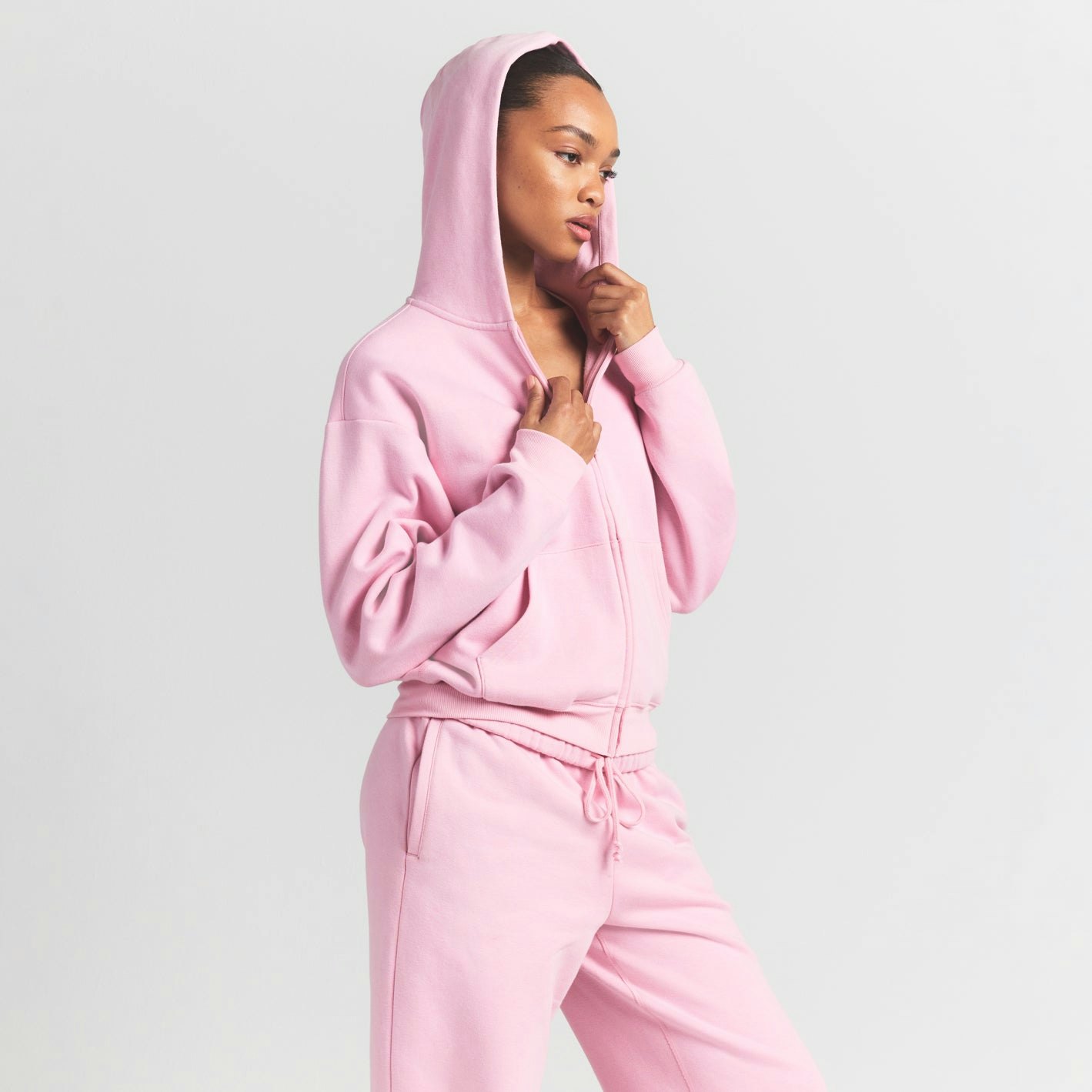 COTTON FLEECE CLASSIC ZIP UP HOODIE - HALITE - image 15