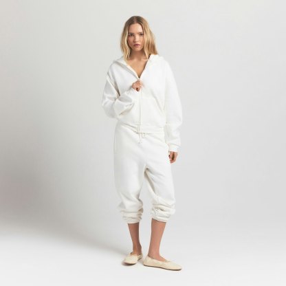 COTTON FLEECE CLASSIC ZIP UP HOODIE - MARBLE - image 11