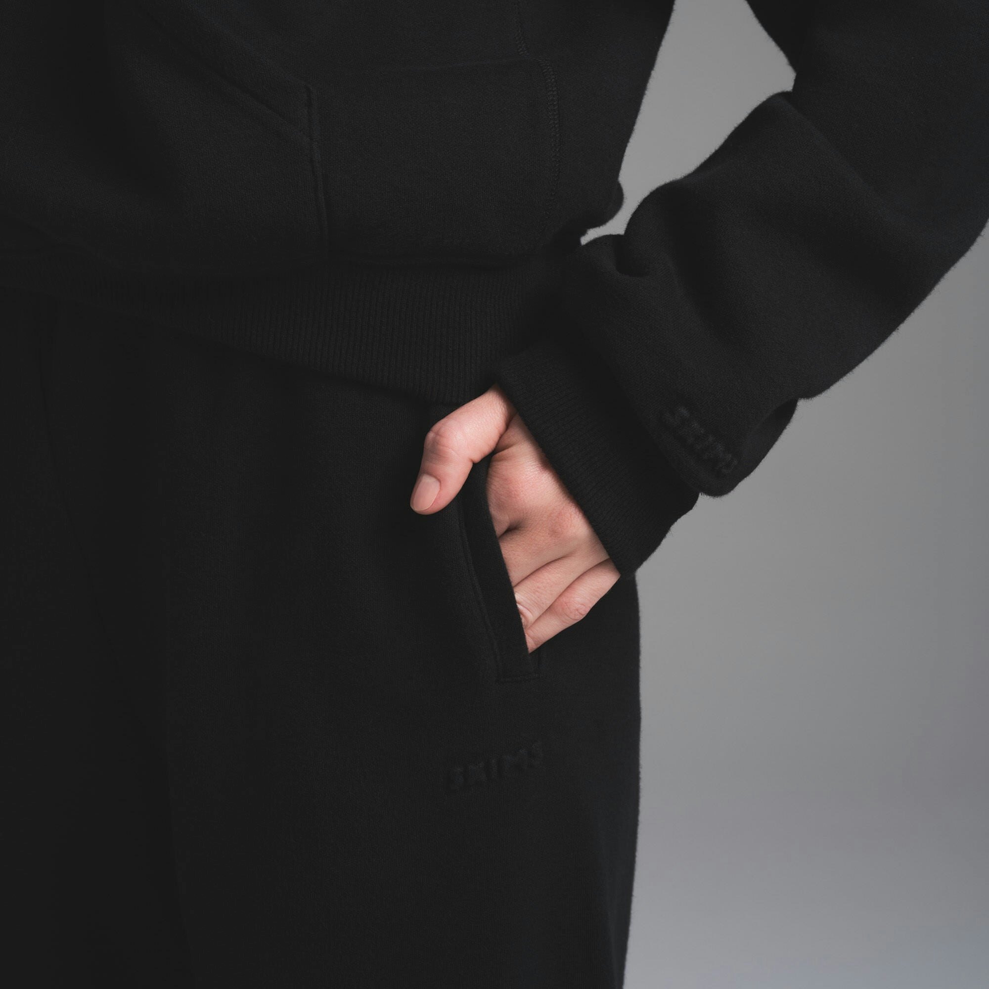 COTTON FLEECE CLASSIC ZIP UP HOODIE - ONYX - image 26