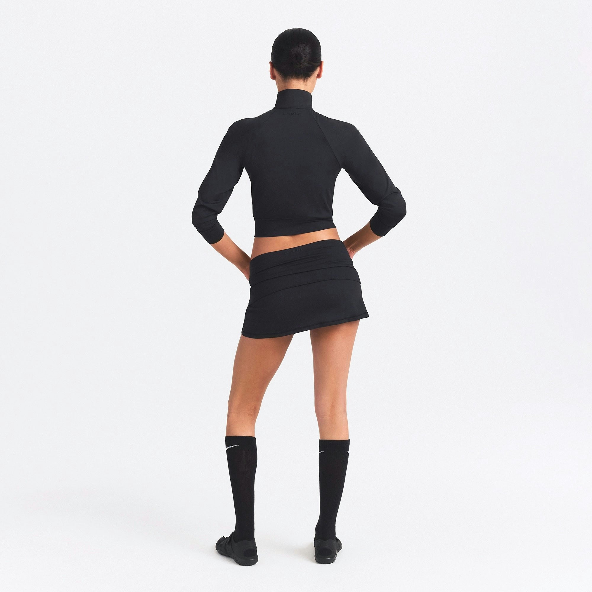 NikeSKIMS AIRY CROPPED TRACK JACKET - OBSIDIAN - image 11