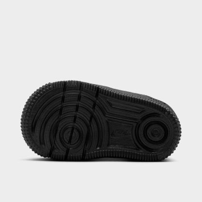 Infant and Kids' Toddler Nithtke Force 1 Low Casual Shoes - Part 1 - Black/Green Strike/Vivid Purple/Black - Bottom view