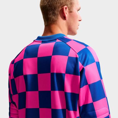 Men's Nike Sportswear Club Checkerboard Goalie Top - Game Royal/Pinksicle/Hydrogen Blue