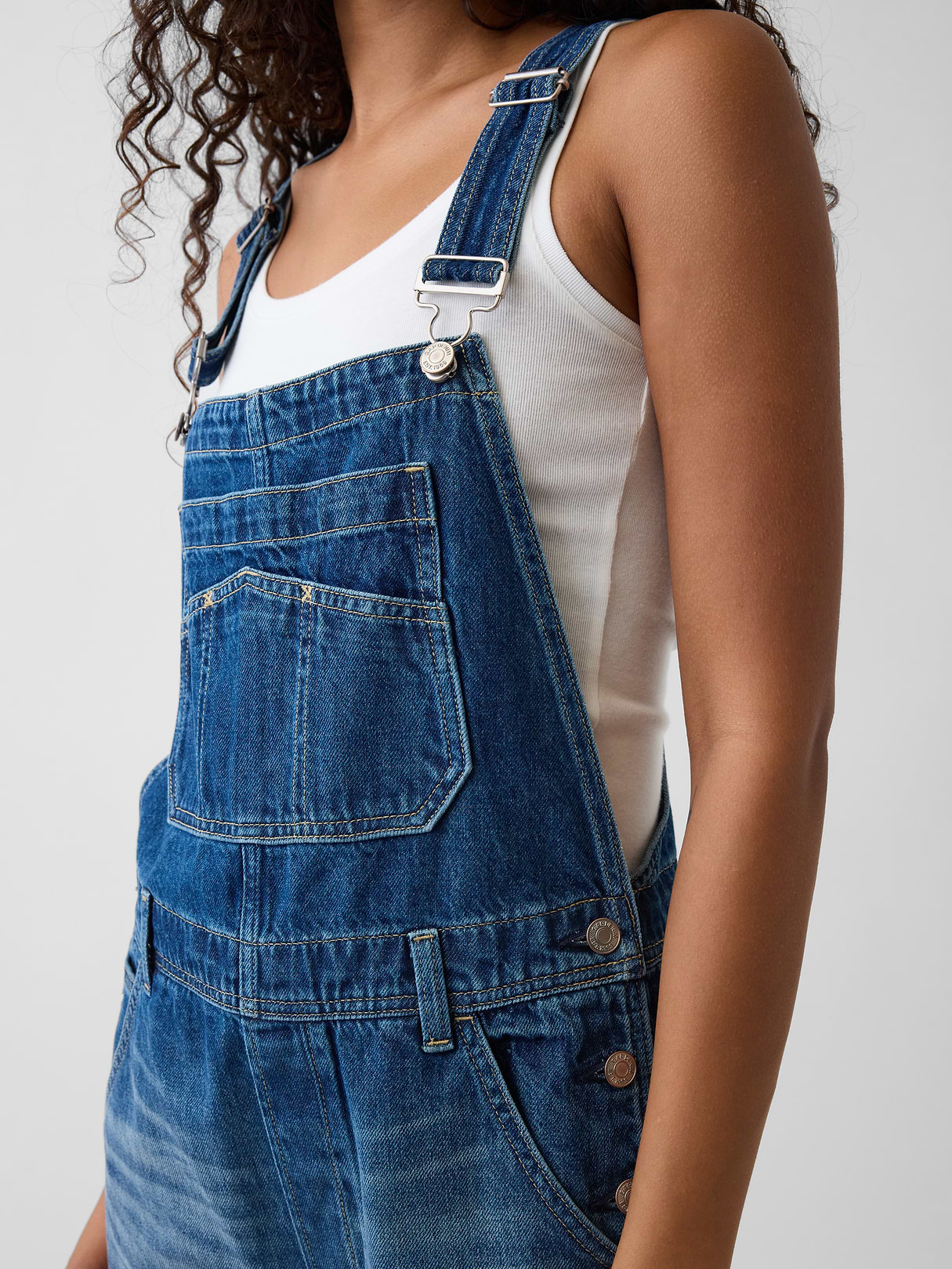 Loose Overalls - Medium wash
