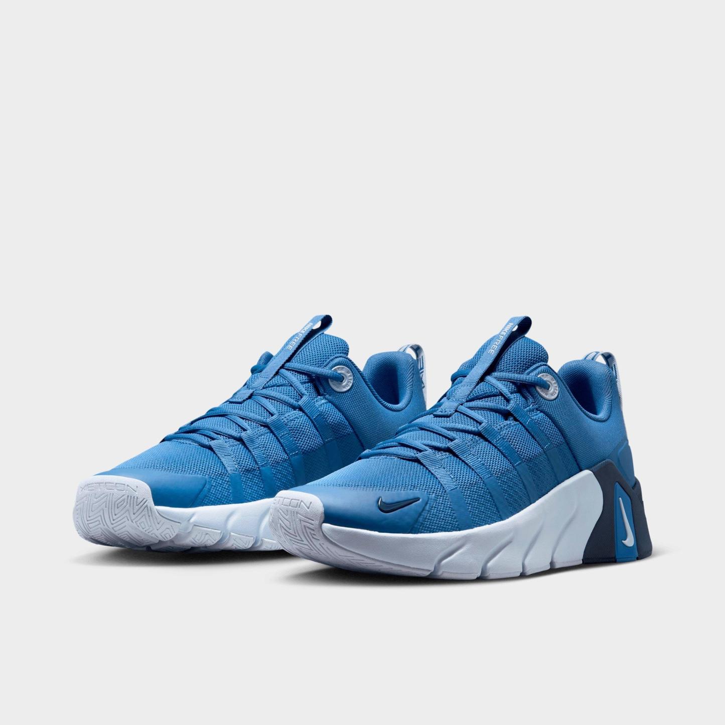 Men's Nithtke Free Metcon 7 Training Shoes - Indigo Storm/Thunder Blue/Football Grey - Both shoes facing left