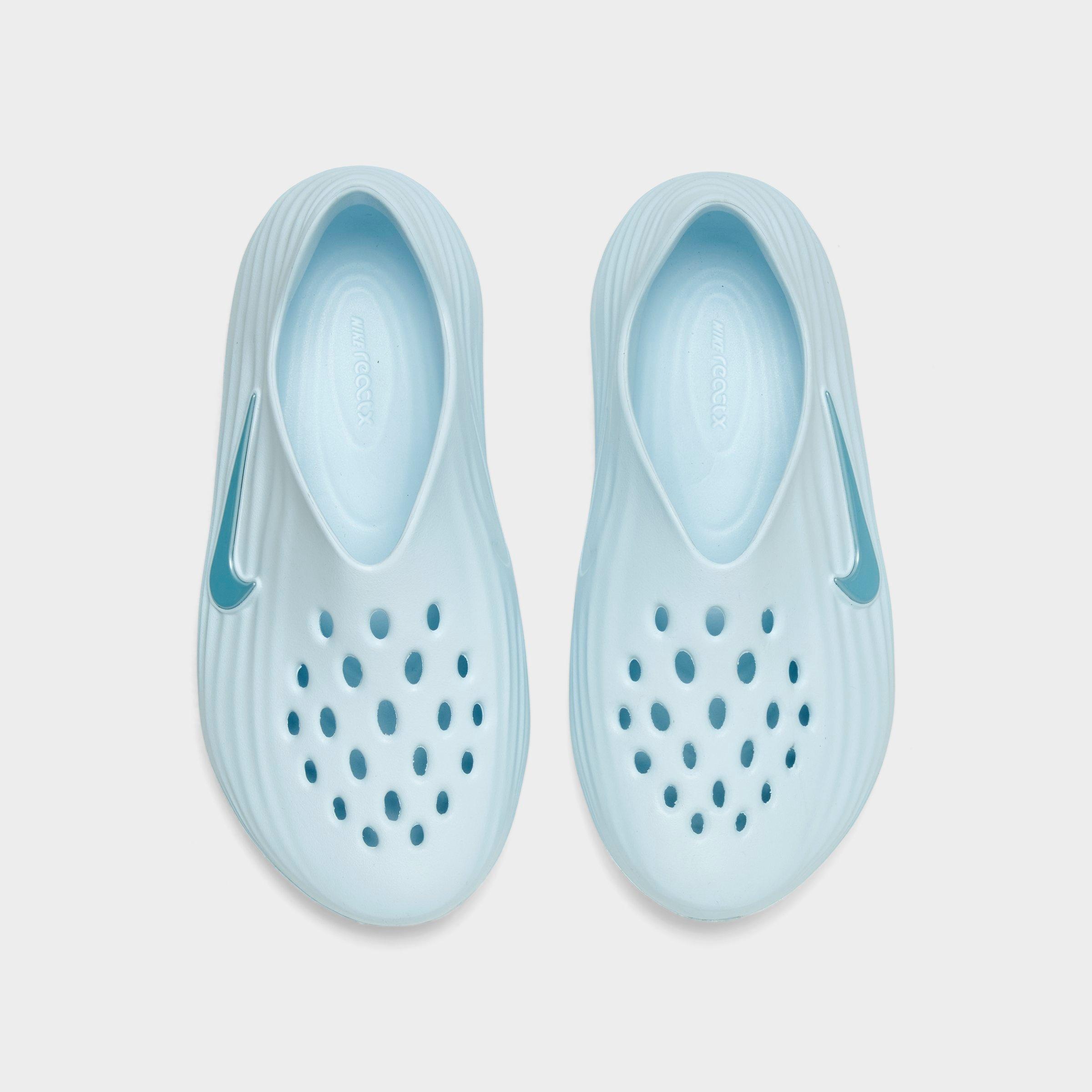 Big Kids' Nithtke ReactX Rejuven8 Recovery Casual Shoes - Glacier Blue/Glacier Blue/Glacier Blue - Top view