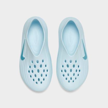 Big Kids' Nithtke ReactX Rejuven8 Recovery Casual Shoes - Glacier Blue/Glacier Blue/Glacier Blue - Top view