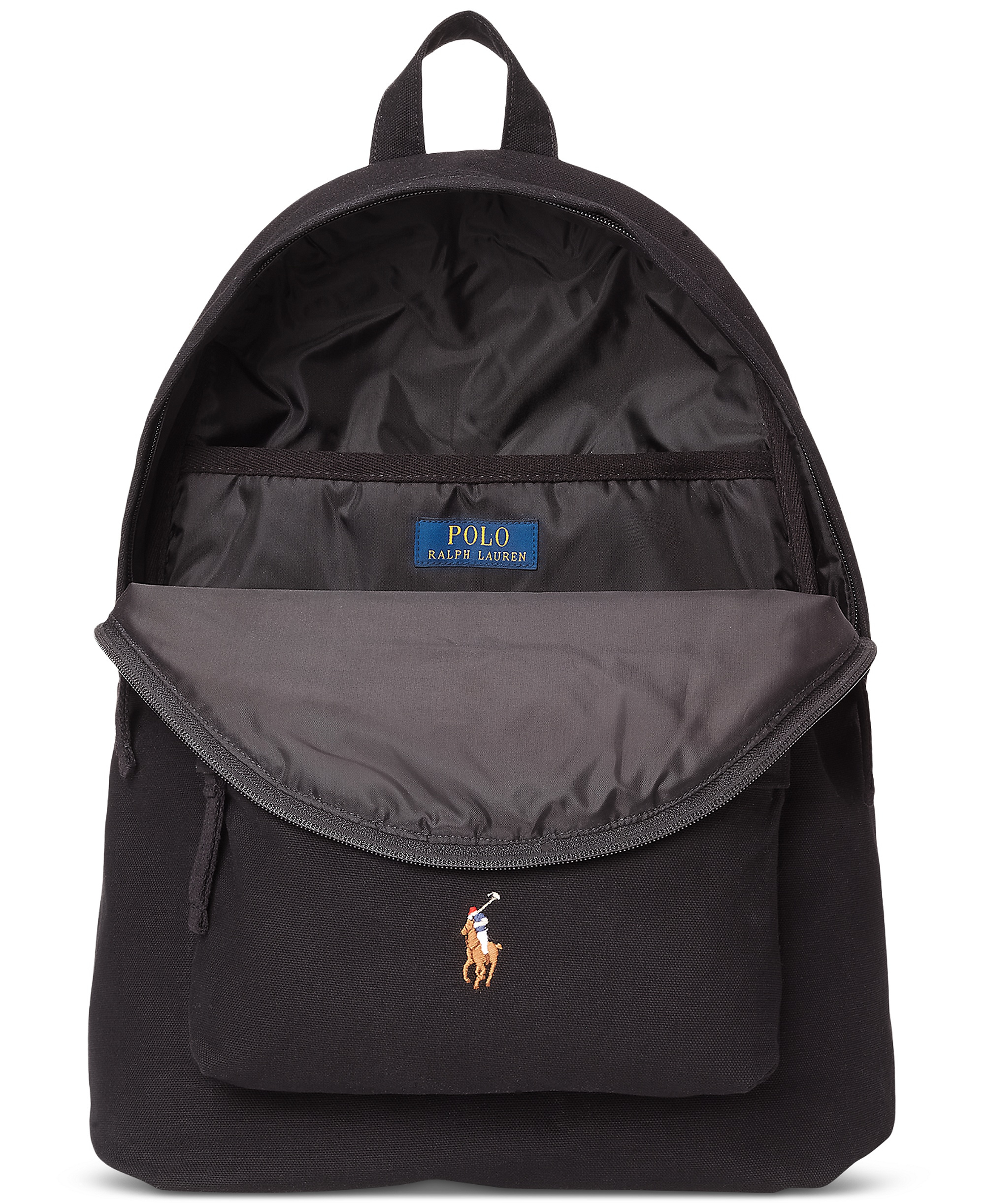 Polo Ralph Lauren Men's Canvas Backpack - Polo Black