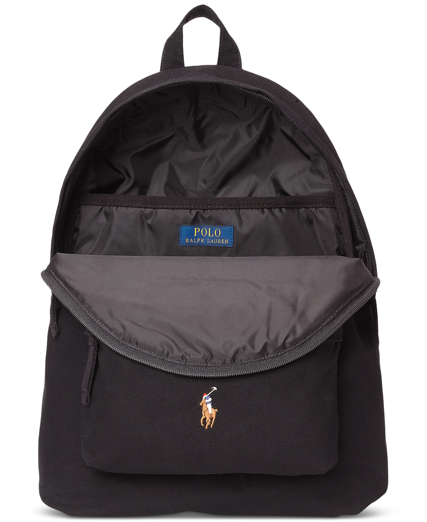 Polo Ralph Lauren Men's Canvas Backpack - Polo Black