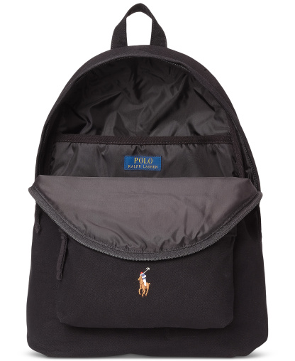 Polo Ralph Lauren Men's Canvas Backpack - Polo Black