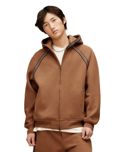UGG® Men's Tasman Full-Zip Hooded Jacket - Chestnut