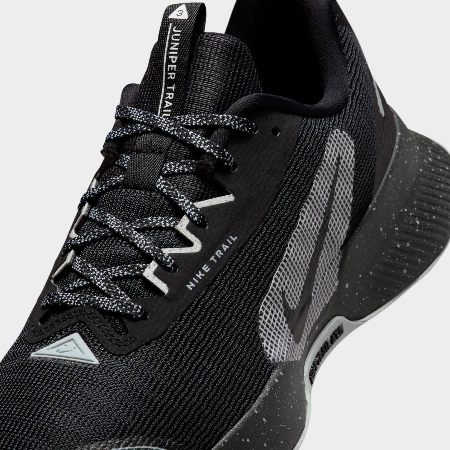 Men's Nike Juniper Trail 3 Trail Running Shoes - Black/Wolf Grey/Photon Dust/Black