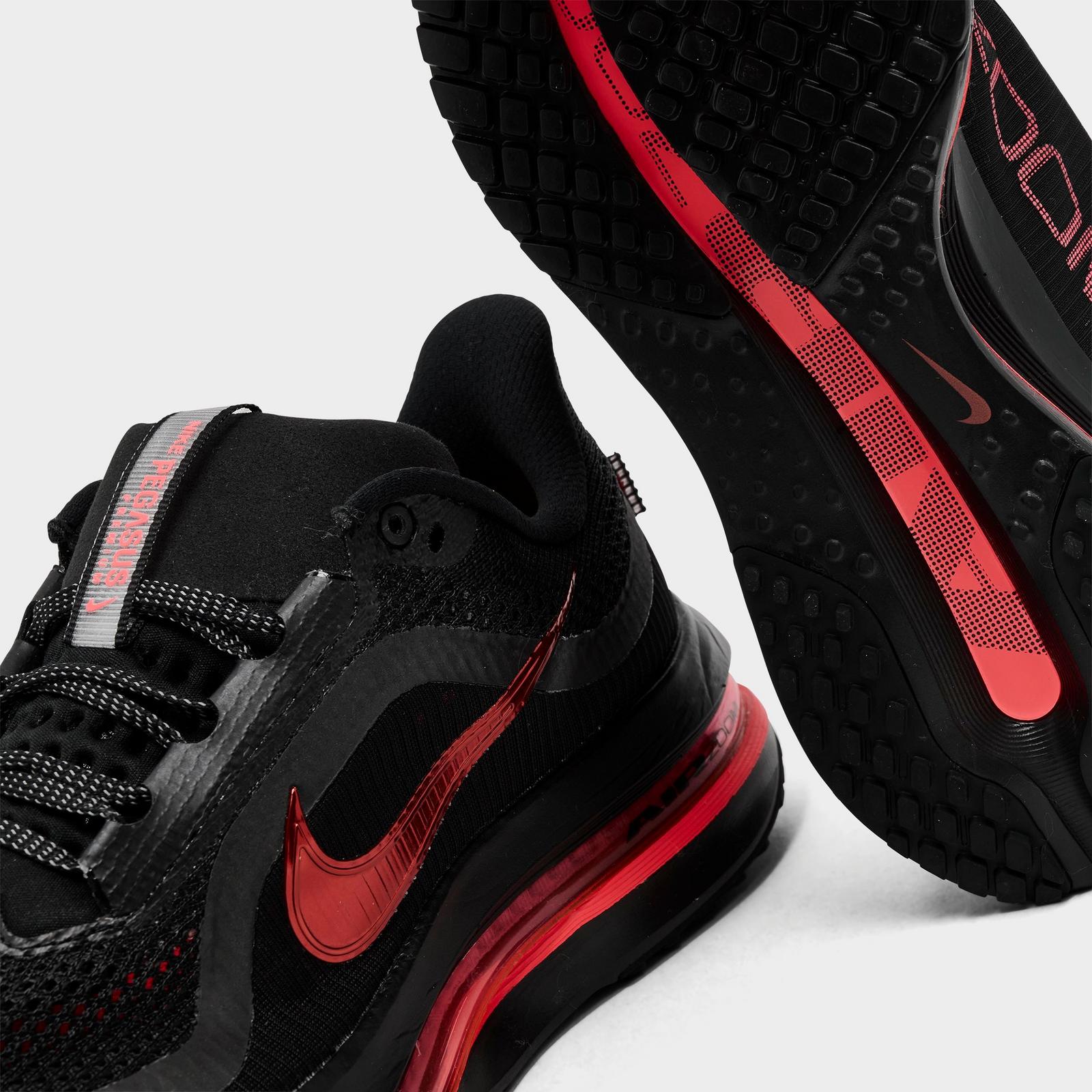 Women's Nike Pegasus Premium Running Shoes - Black/Anthracite/Hot Lava